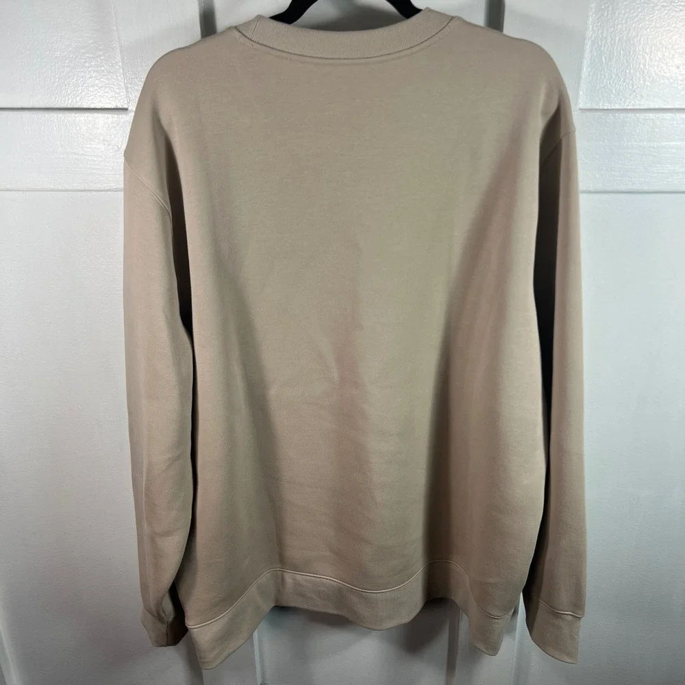 Banana Republic Scuba Crew Sweatshirt Light Tan XL Pullover Mens